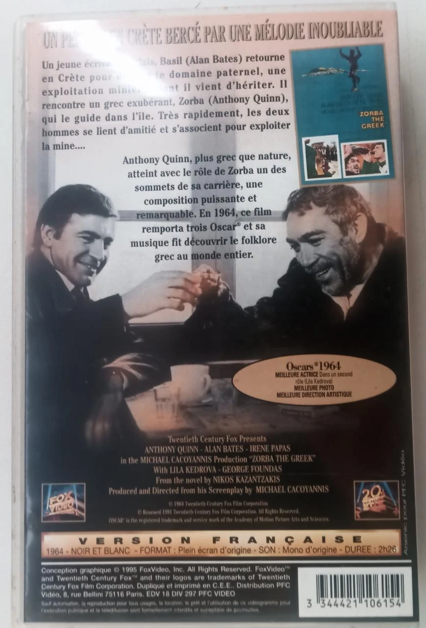 VHS Zorba the Greek – Anthony Quinn, Alan Bates – photo 4